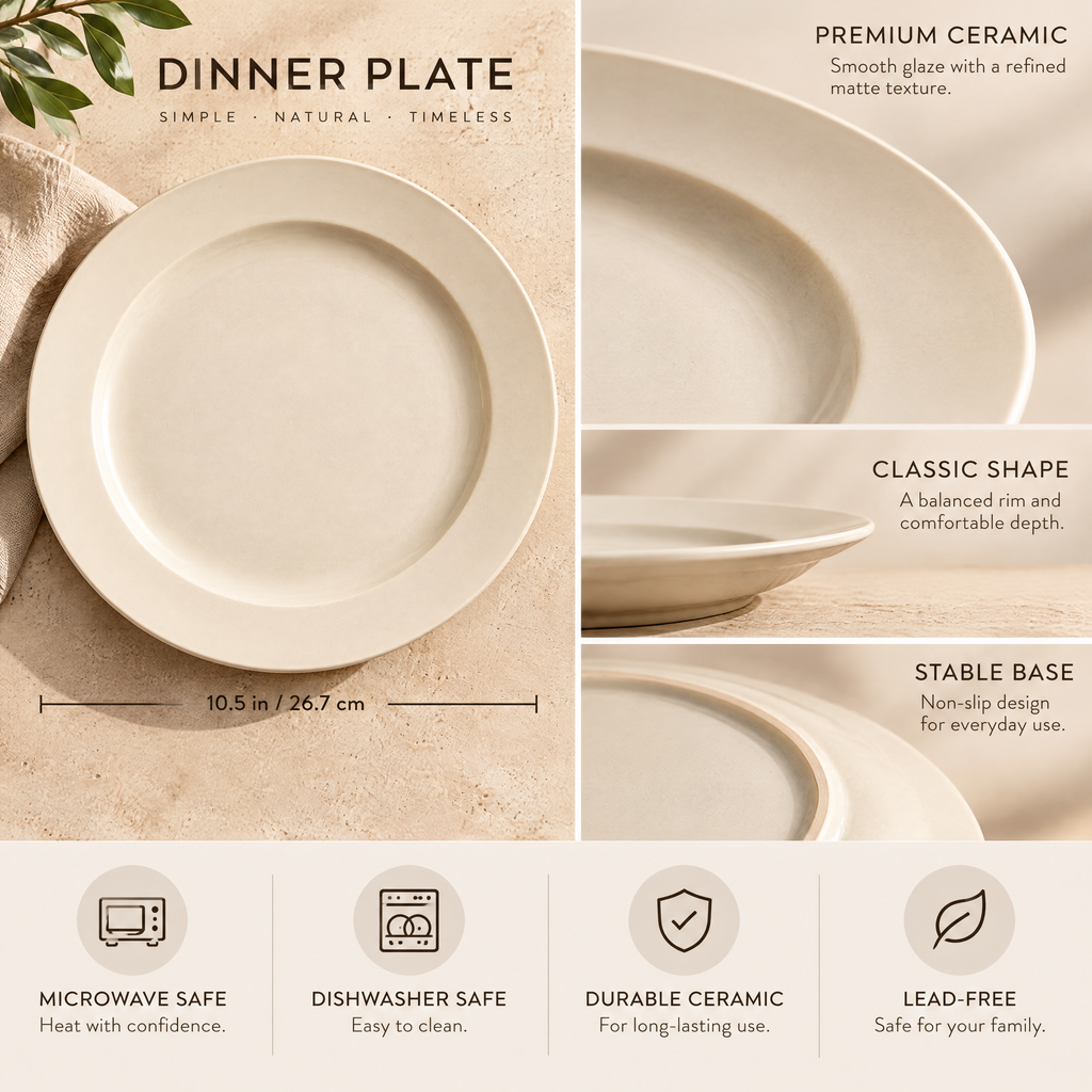 Dinner Plate Set - details