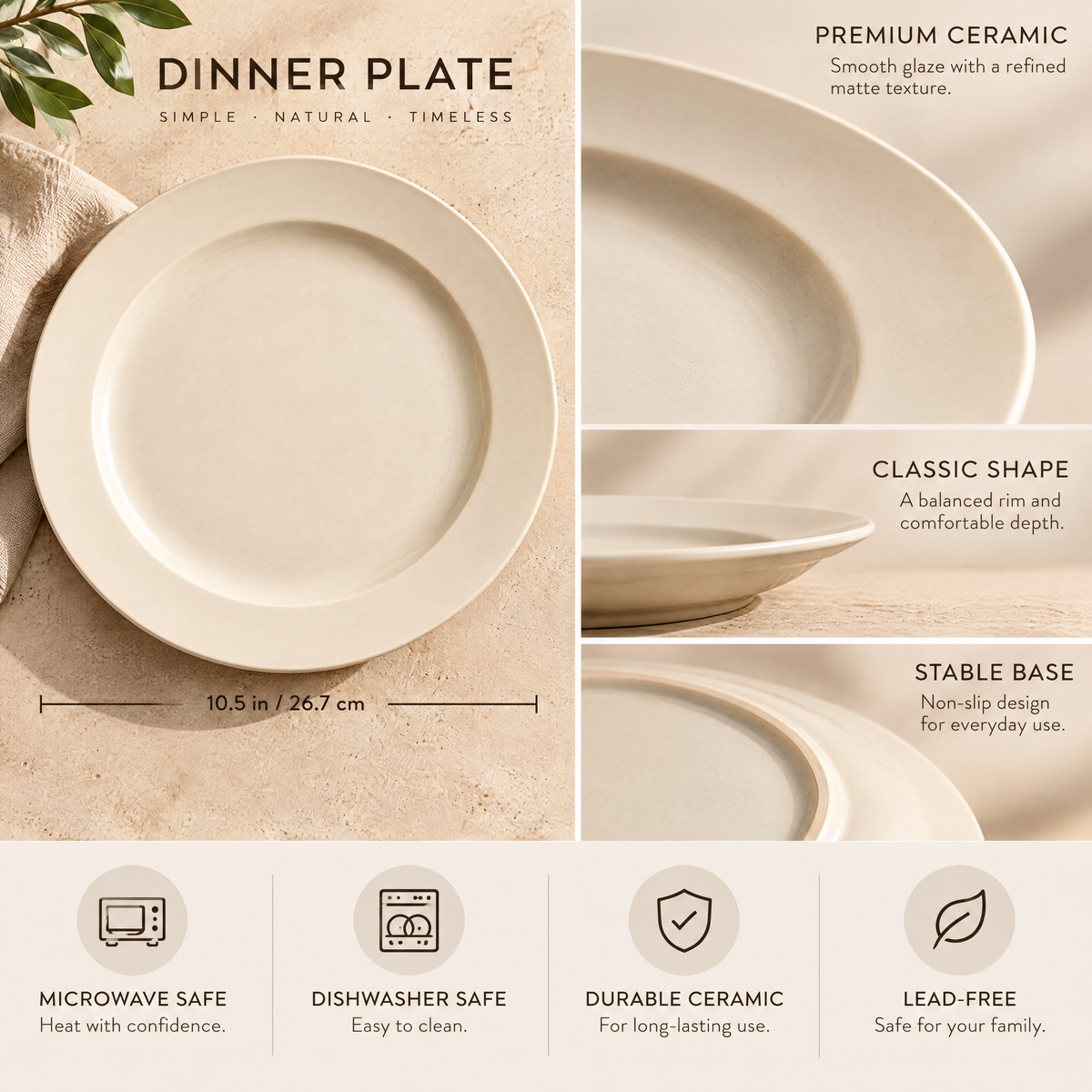 Dinner Plate Set - details