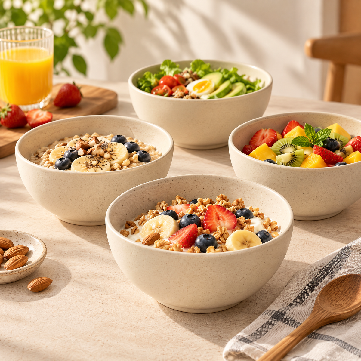 Breakfast Cereal Bowl Set - lifestyle