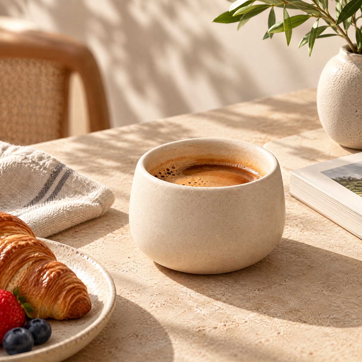 Handleless Coffee Cup Set - lifestyle