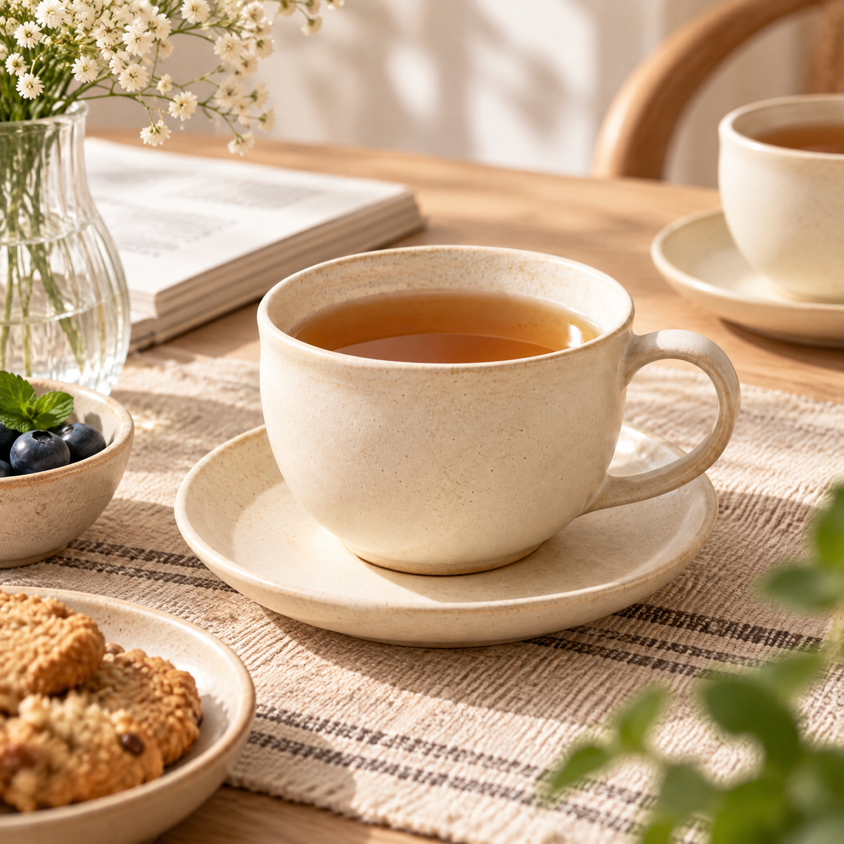 Tea Cup and Saucer Set - lifestyle