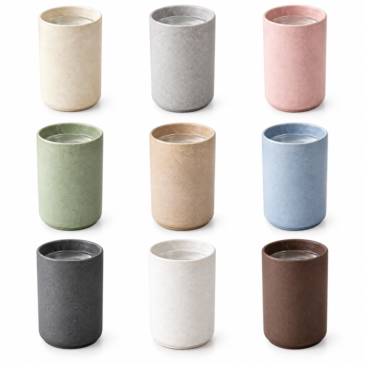 Straight Tumbler Cup Set - color options