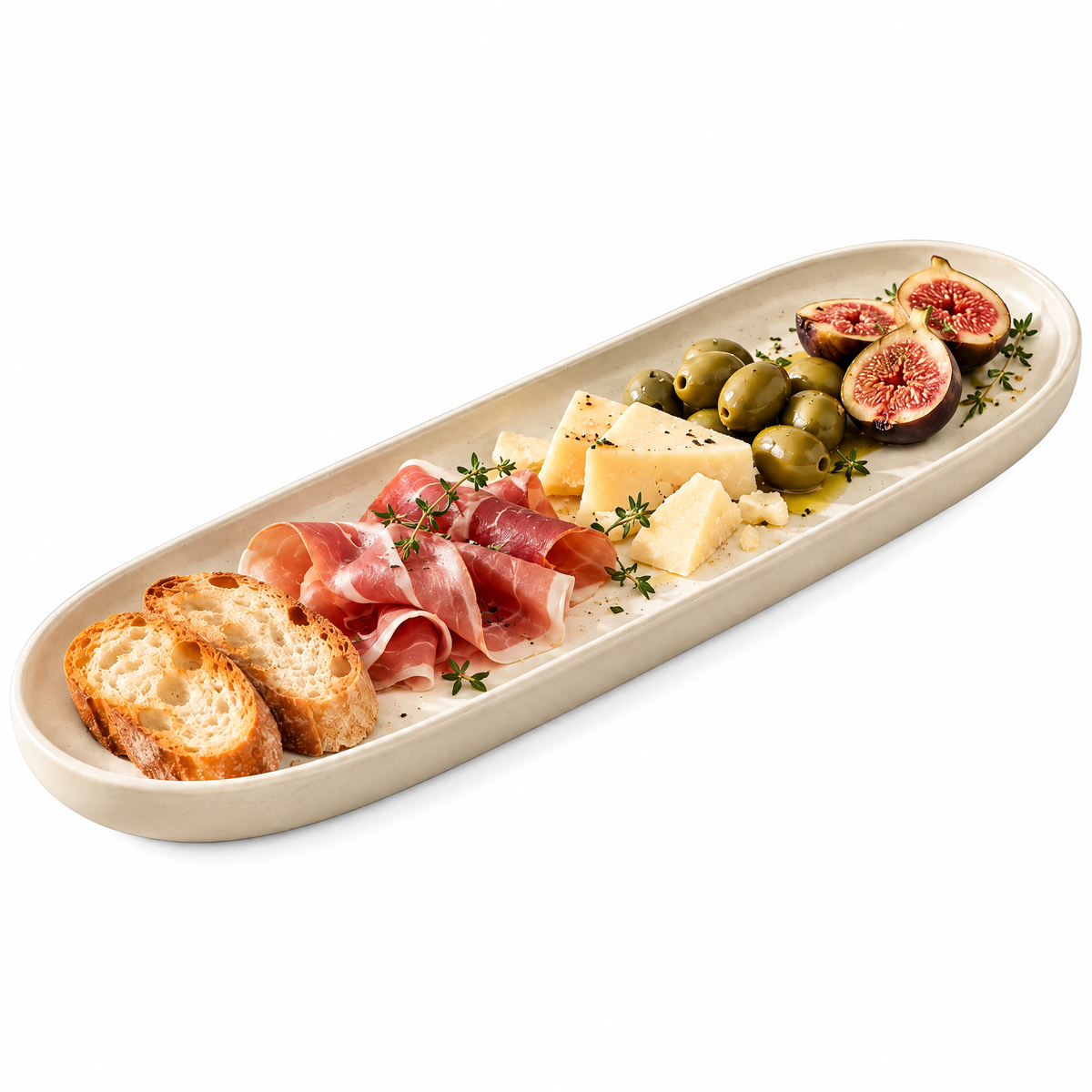 Appetizer Serving Tray - white background